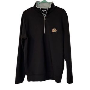 AntiGua Hockey NHL CHICAGO BLACKHAWKS Men’s sz Medium Half Zip Sweater